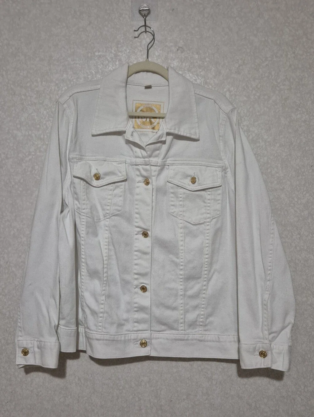 Michael Kors White Denim Button-Front Jacket..Size:2X. Vintage..Y2K